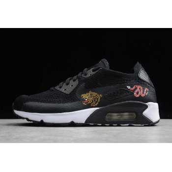 Nike Air Max 90 Ultra 2.0 Flyknit Black White 2018 Shoes